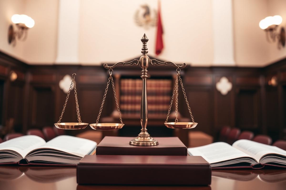 Anlaşmalı boşanma davası süreci görseli - Tarafların anlaşma protokolü imzaladığı mahkeme ortamını ve aile hukuku sürecini temsil eden profesyonel görsel