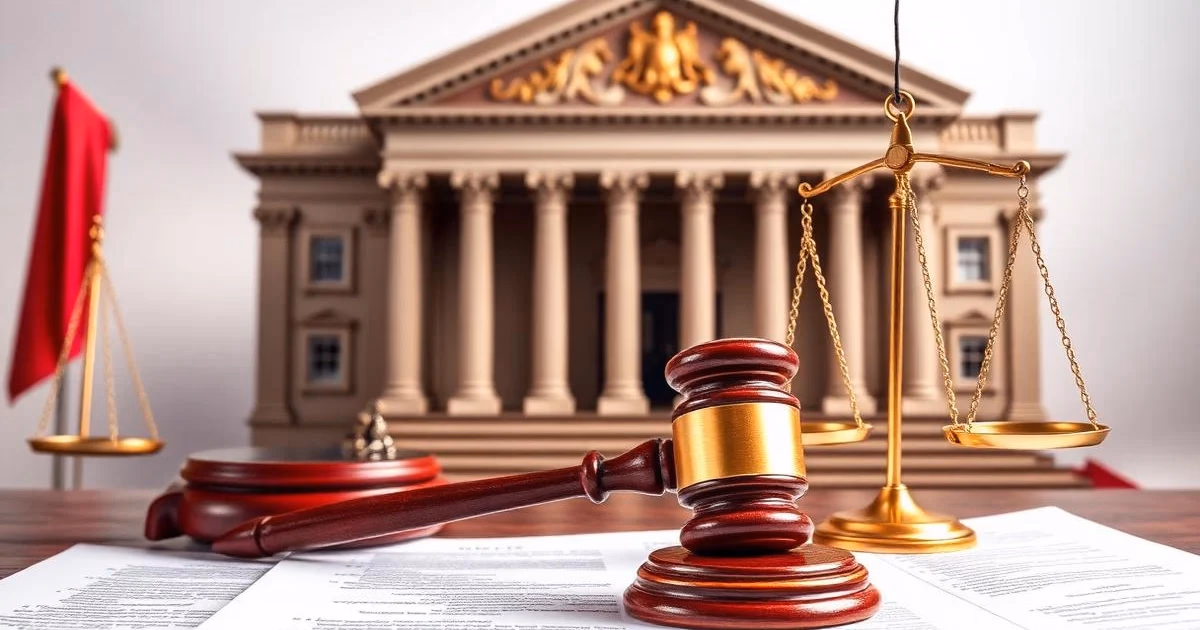 Civil servant badge and legal file