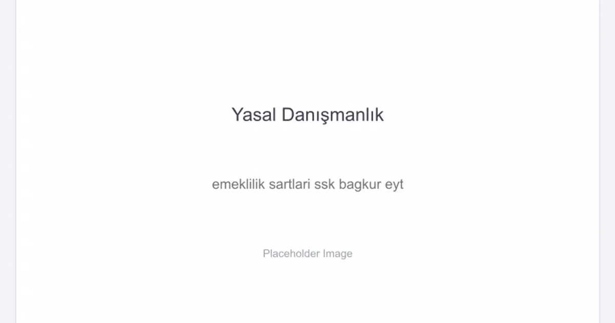 2026 Emeklilik yaşı ve prim hesaplama