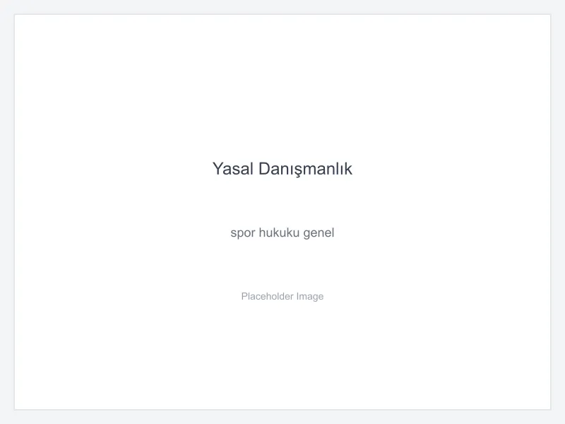 Spor Hukuku — Spor Hukuku: Sporcu Hakları, Transfer Sistemi ve Spor Organizasyonları konusunun bağlamında açıklayıcı görsel